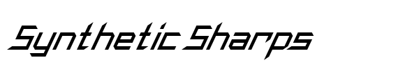 Synthetic Sharps font preview